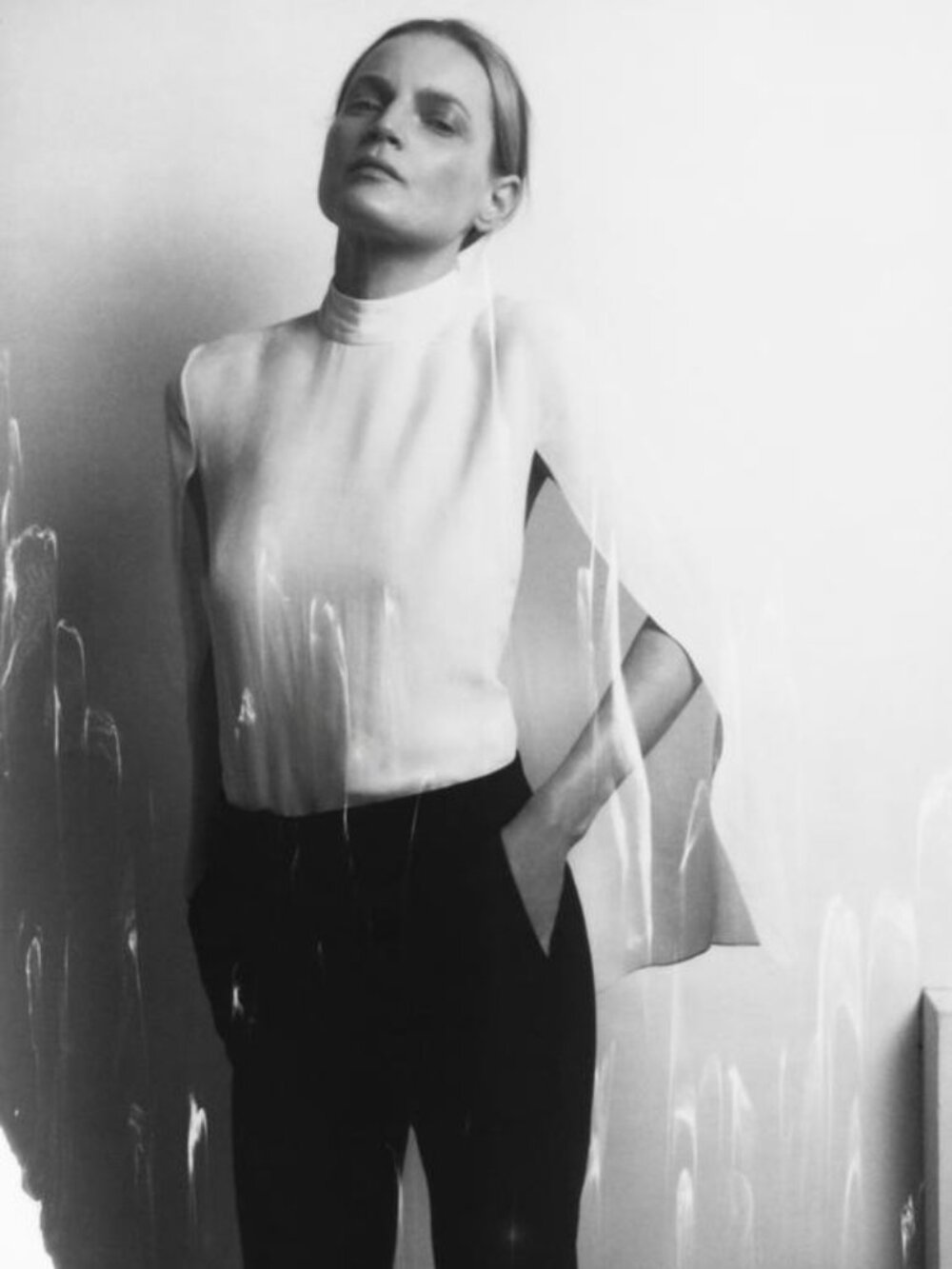 ZARA ZW COLLECTION VENTED CAPE SHIRT - Picture 6 of 11